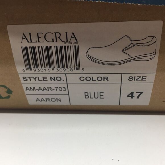 NIB Alegria Men’s Aaron Blur Suede Slip On Shoes - Size 47 EU 13 US main image 7